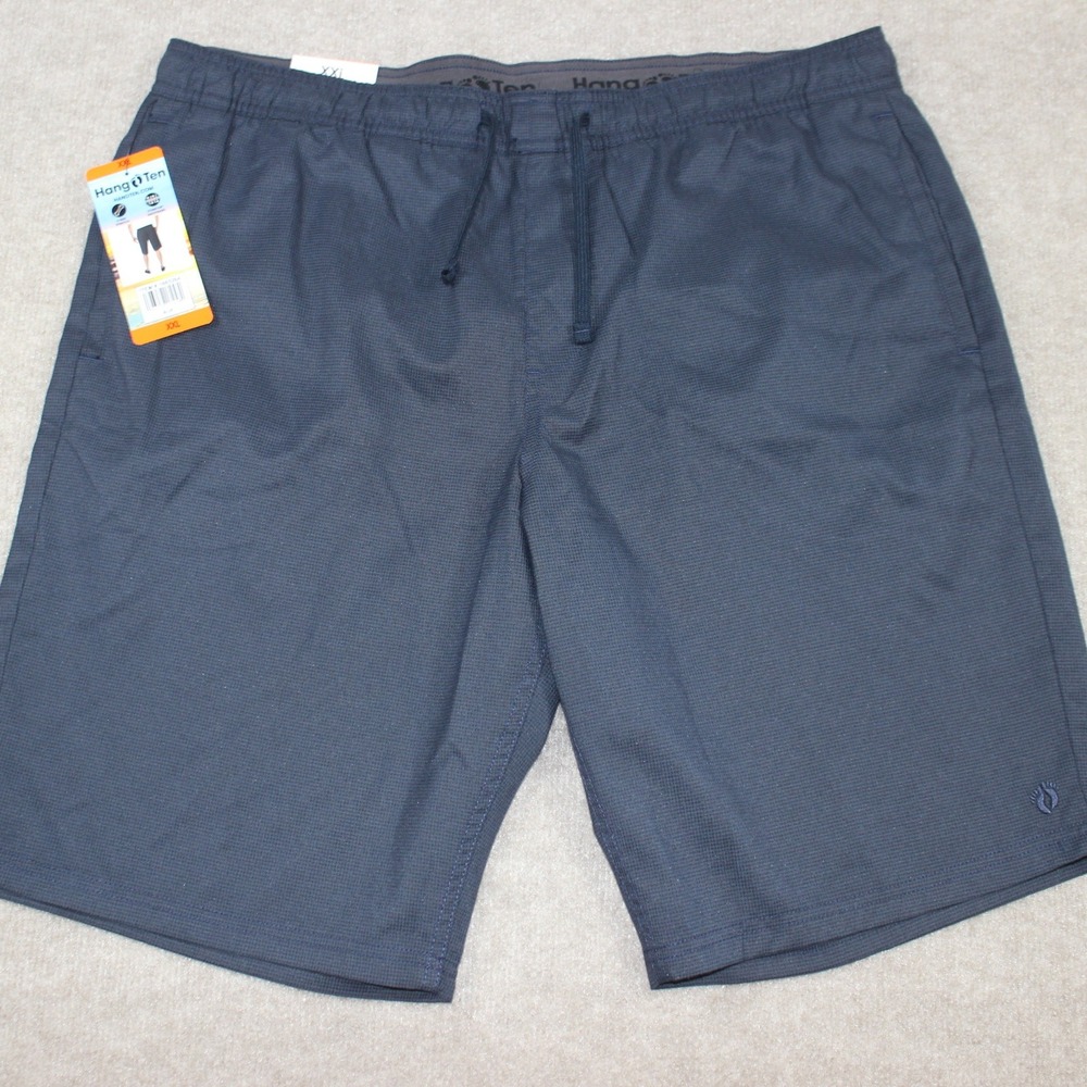 Hang Ten Mens Hybrid Shorts XXL Blue 2-Way Stretch Comfort Waistband NWT 1665264